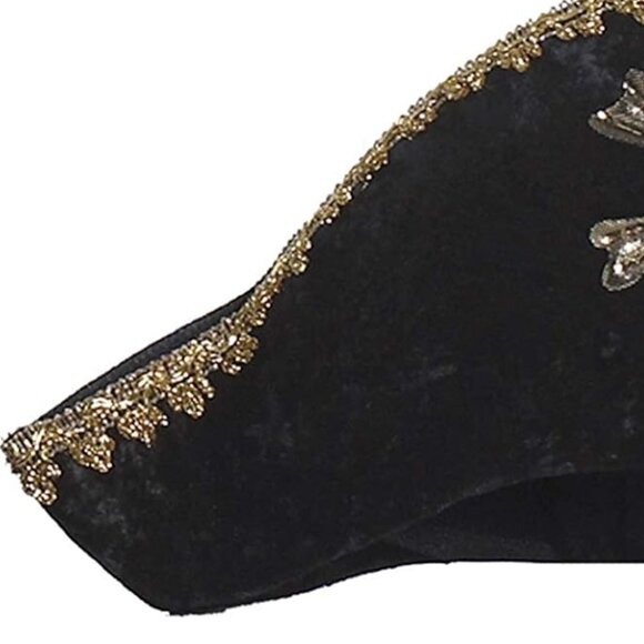 New w/Tag-Great Pretenders Pirate Captain Hook Hat Black (Hat only) - Picture 4 of 12